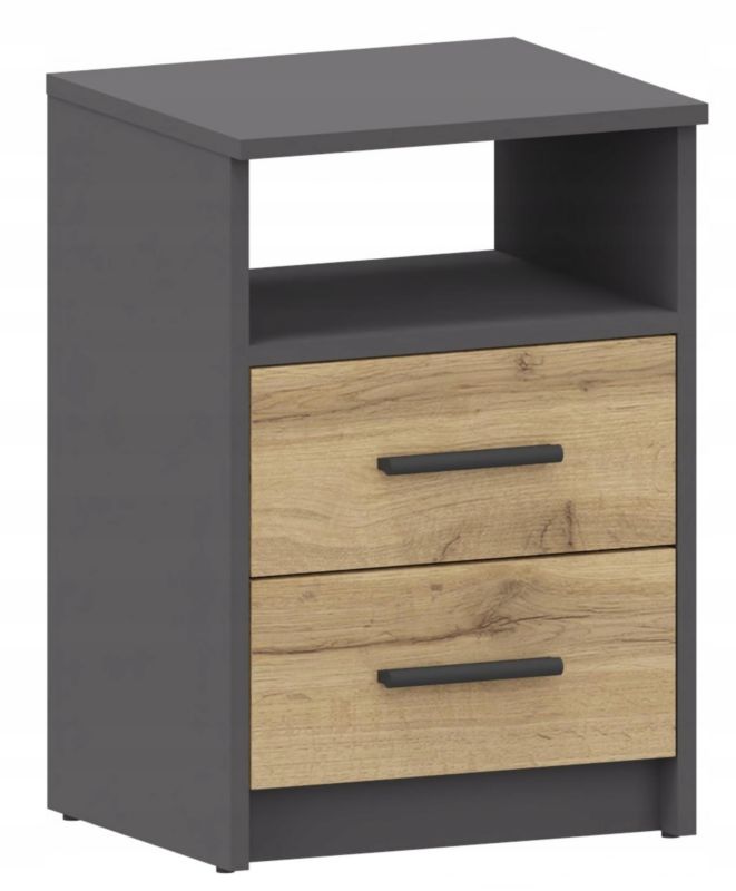 Szafka nocna Matkam komoda 2SO regał 40 cm ufc antracyt-wotan 1 szt.