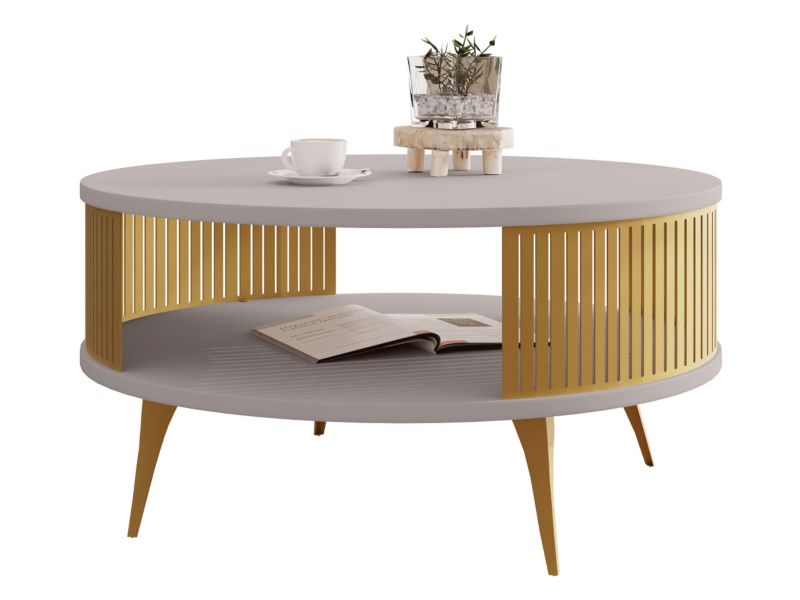 Stolik kawowy MIRJAN 24 Roenni złoty/kaszmir 1 szt.