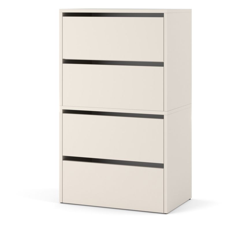 Szafka Na Buty Hurtownia-Mebli 4 Drzwi Zestaw szafki na buty Hugo 2 moduły 60cm Kaszmir Kaszmir 60x36x100 cm 1szt.