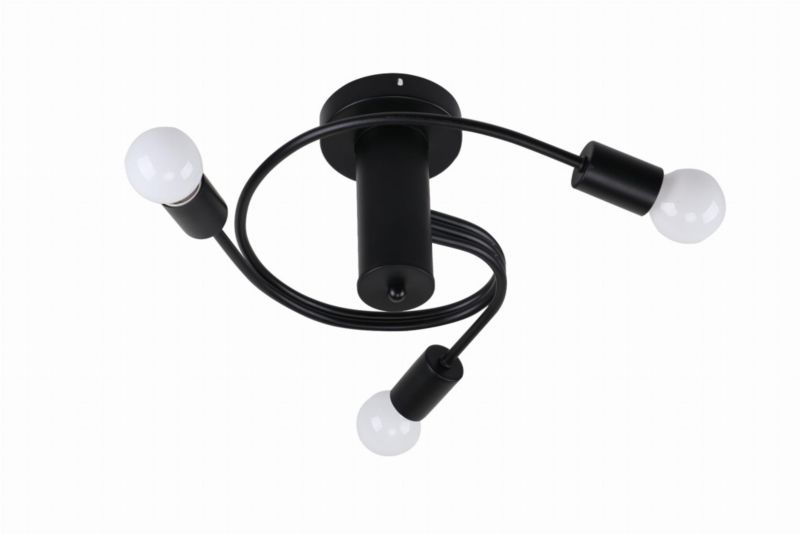 Lampa sufitowa Candellux Filetta czarna wym: 19 x 45 x 45 cm 3xE27 x 40W 1 szt.