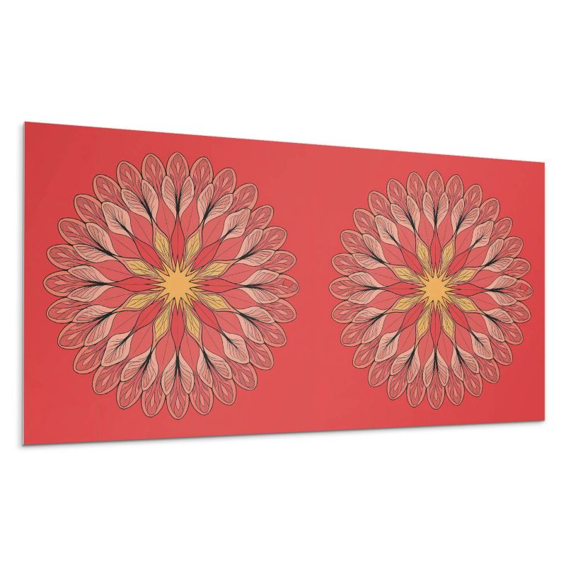 Kafelki samoprzylepne Wallfluent 60x30 cm Wzór mandali z kwiatowymi detalami 6 szt.