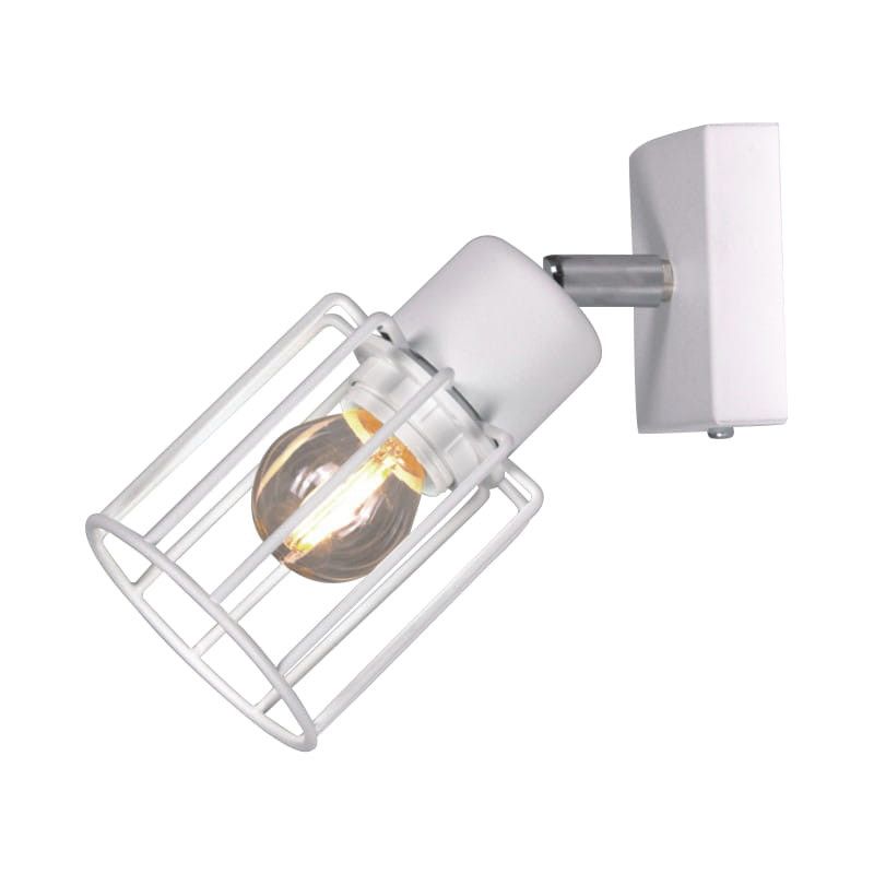 Kinkiet ścienny Kaja Troy biały chromowany 1 x E27 x 60W IP20 wym: 20 x 9 x 9 cm - 1 szt.