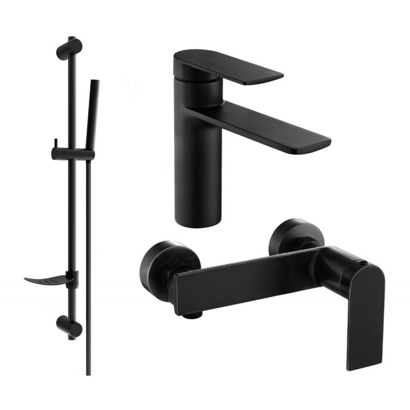 Zestaw prysznicowy Mexen Zero czarny 71104DF70-70 1 szt.