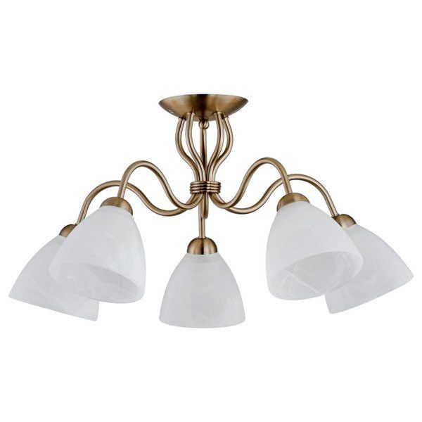 Lampa sufitowa wisząca Alfa Adel Patin 1754 gold antyk styl klasyczny 5xE27 x 15W 1 szt.