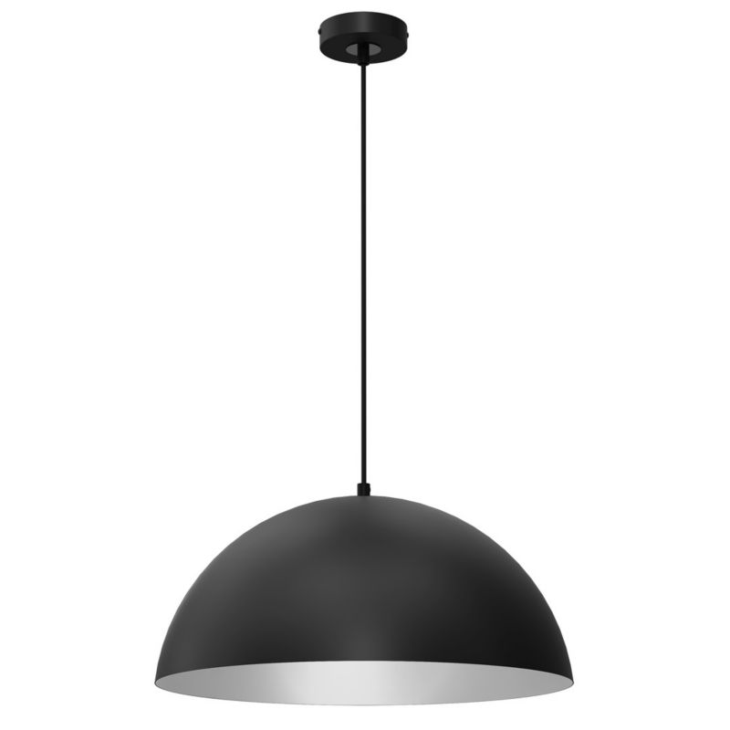 Lampa wisząca Milagro Beta 9550 czarno-biała szerokość 45 cm 1xE27 x 1 szt.