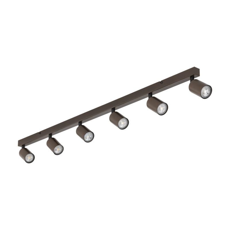 Spot TK-Lighting Top brązowa listwa regulowana 6x gu10 - 1szt.
