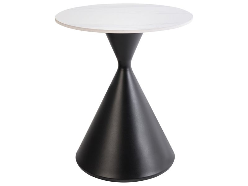 Stolik pomocniczy ceramiczny czarny Haiwee 1 szt.