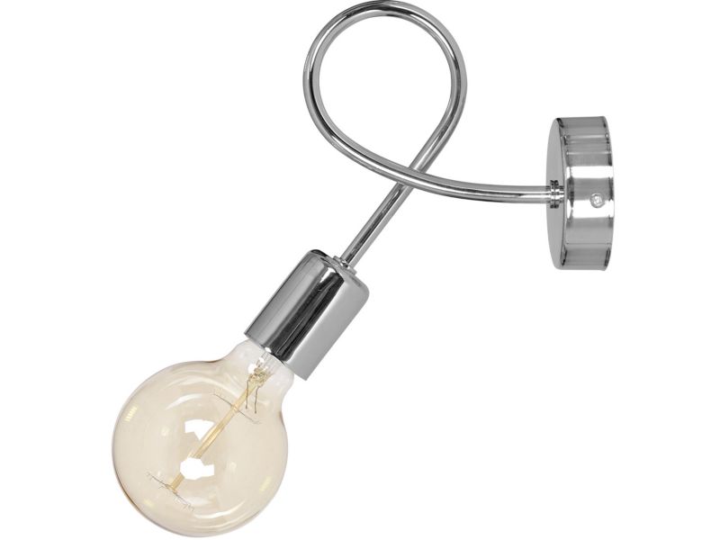 Lampa ścienna kinkiet Light Home LH Edison 1x E27 60W srebrny 1szt.
