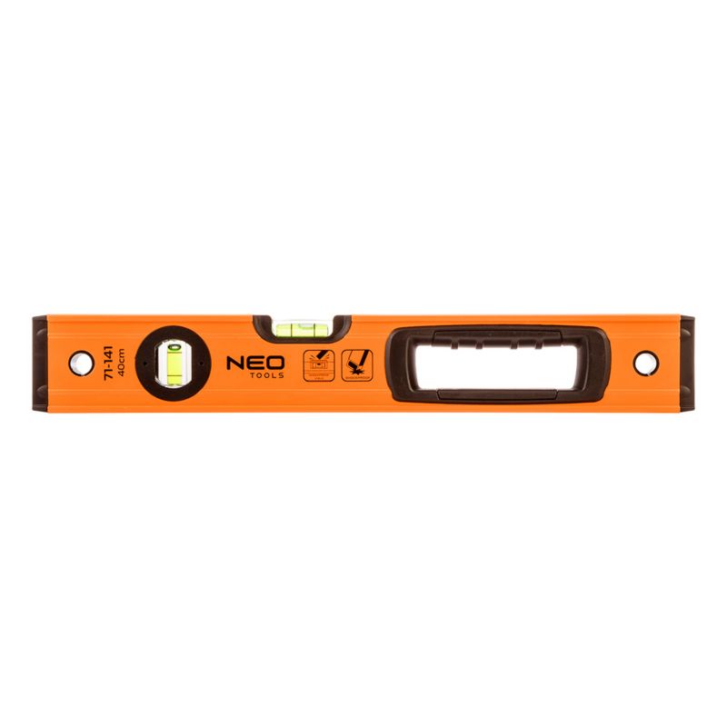 Poziomnica aluminiowa S 400 NEO TOOLS 2 libelle, uchwyt, 40cm, 1 szt
