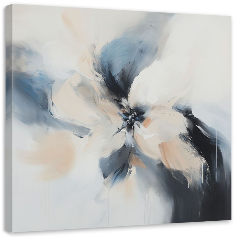 Obraz do salonu Feeby Nowoczesna Abstrakcja beżowy niebieski 30x30cm 1szt