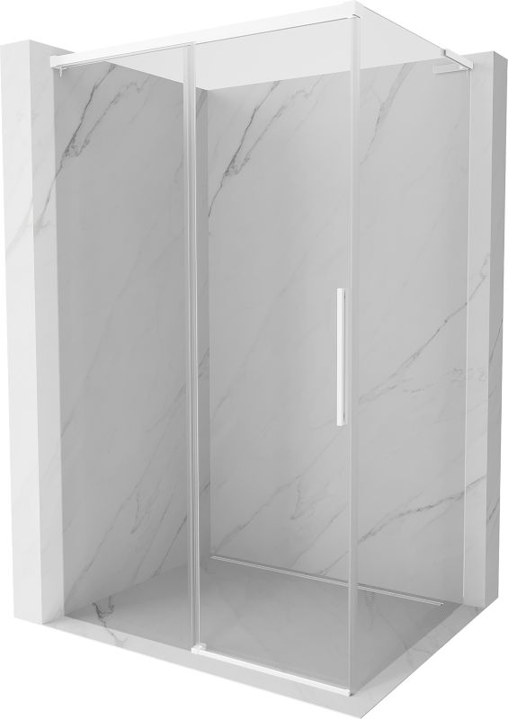 Kabina prysznicowa Mexen Rox L biała transparentna 120x75 cm 1 szt.