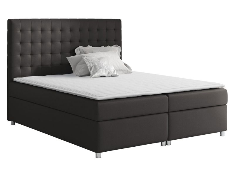 Łóżko kontynentalne MIRJAN 24 Asti 160x200 ciemny bazaltowy 1 szt.