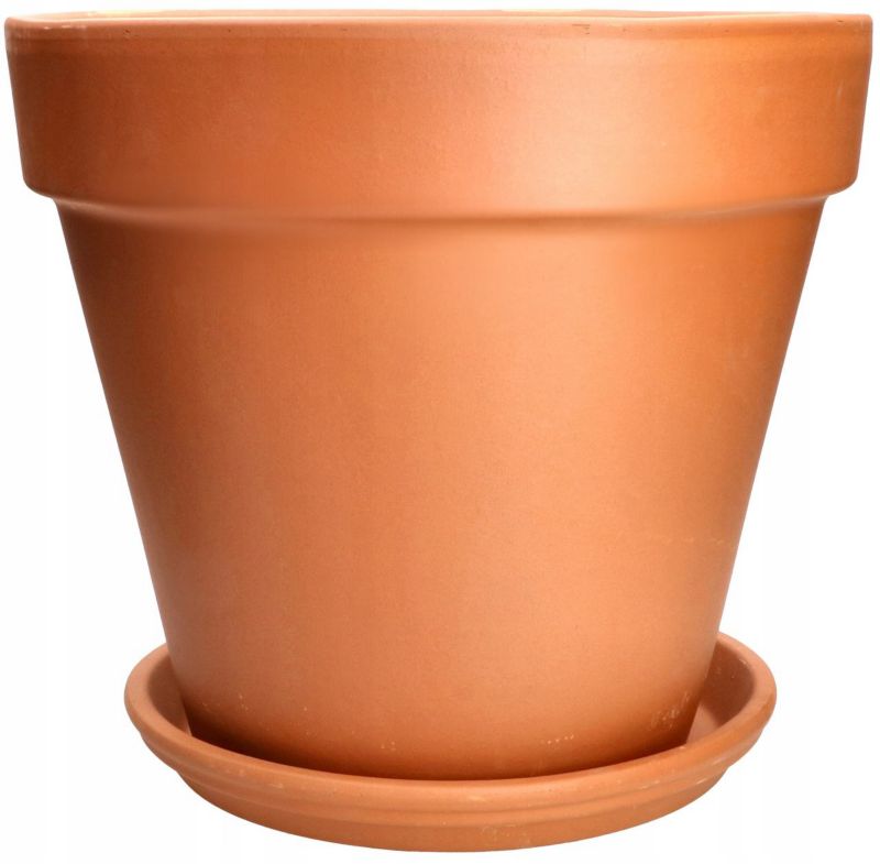 Doniczka ceramiczna KOTARBAU terakota podstawka 27 cm 1 szt.
