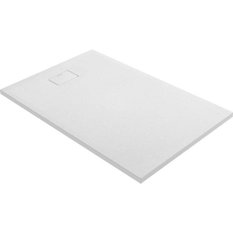 Brodzik Oltens Bergytan 140x90 cm RockSurface antypoślizgowy biały mat 1 szt.