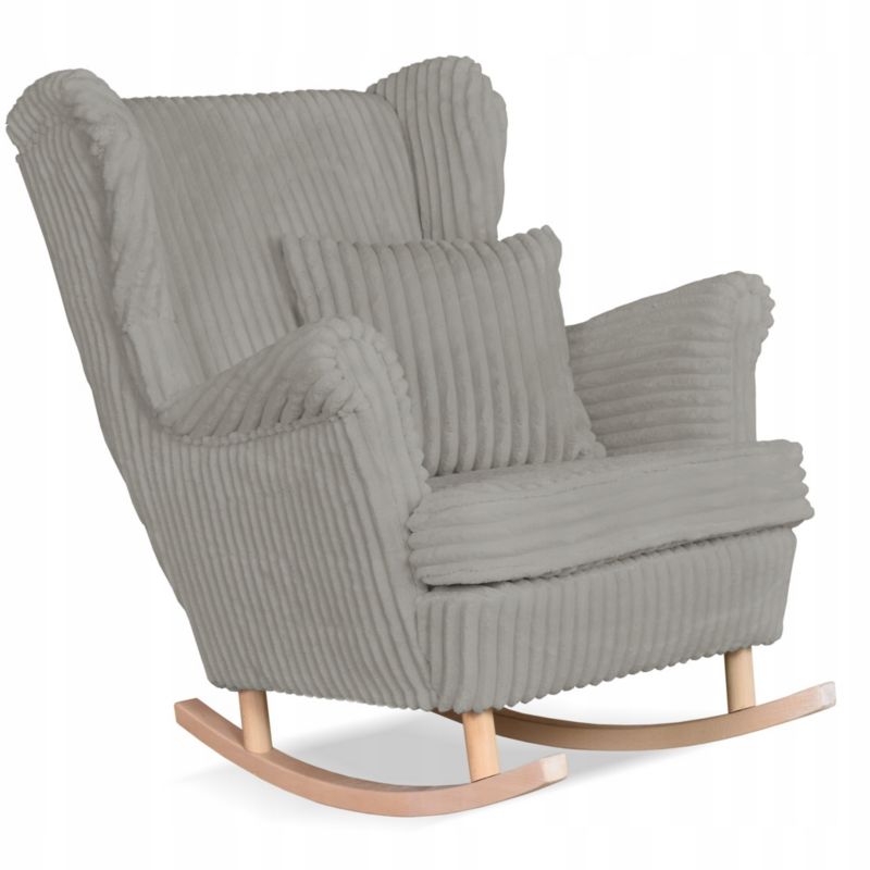 Fotel uszak do salonu bujany Family Meble Rene szary 1szt