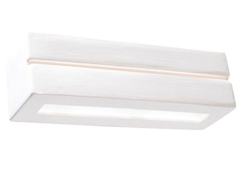 Kinkiet Sollux Lighting Vega biały ceramiczny prostokątny 1 x E27 x 60W IP20 wym: 9 x 32 x 9 cm - 1 szt.