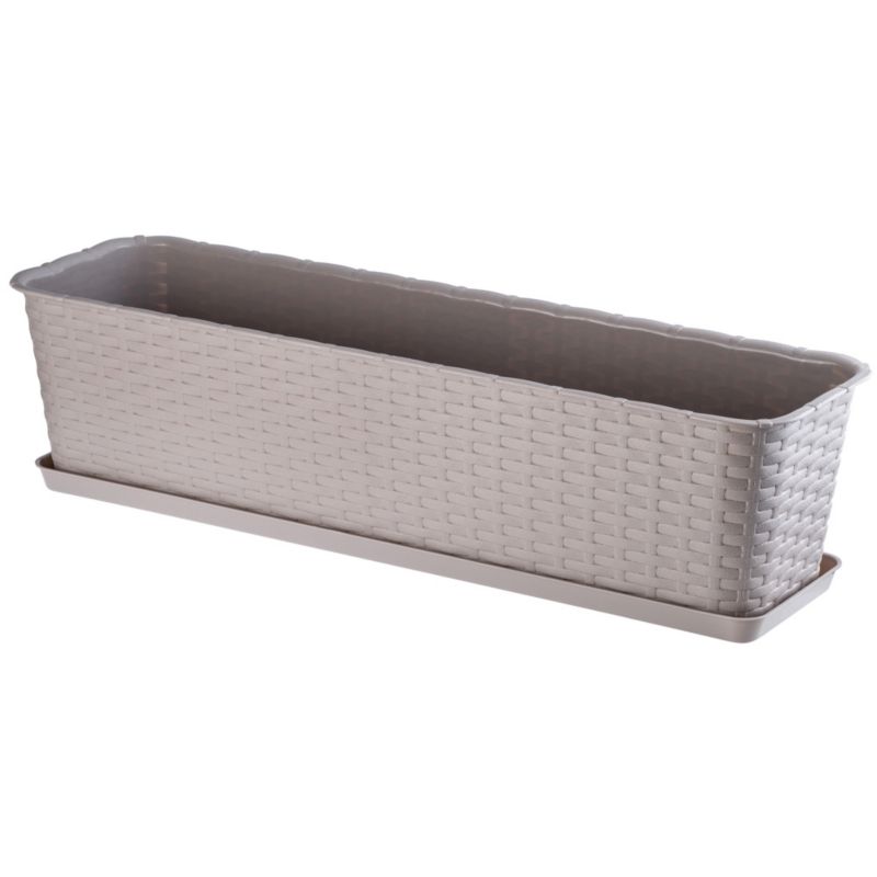 Doniczka KADAX Donica Balkonowa Podstawka 60cm Karmelowa 1szt.