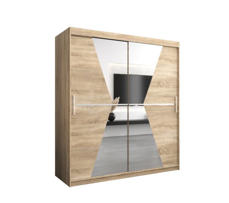 Szafa przesuwna Garderoba Abiks MAROKO 180 sonoma/sonoma 1 szt.