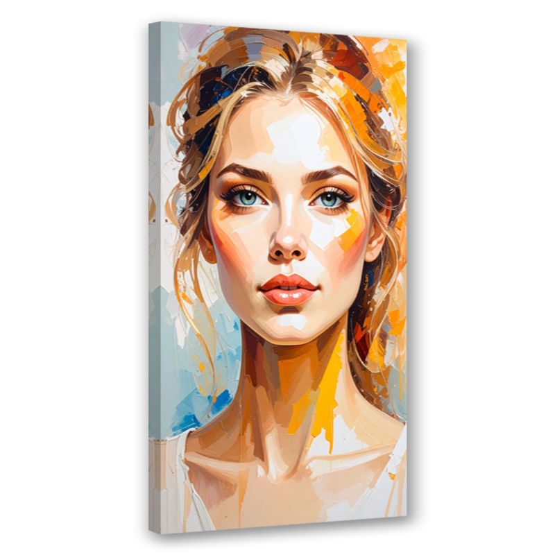 Obraz nowoczesny do salonu sypialni biura Feeby Portret Kobiety Modelki 40x80cm 1szt