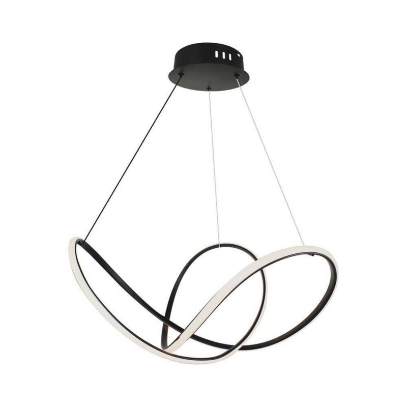 Lampa wisząca V-TAC Vt-7919 czarna wym: 120 x 70 x 70 cm wbudowany LED 49W 1 szt.