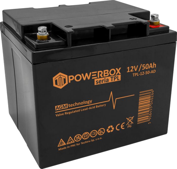 Akumulator Texas Bezobsługowy 12V 50Ah VRLA AGM 1 szt.