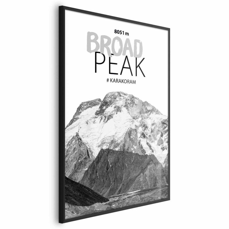Plakat Artgeist Broad Peak 29,7x42 cm z ramą czarną 1 szt