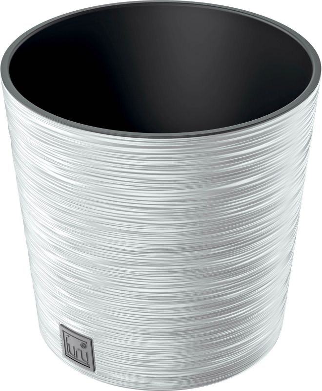 Doniczka Prosperplast Furu okrągła 30 cm biała