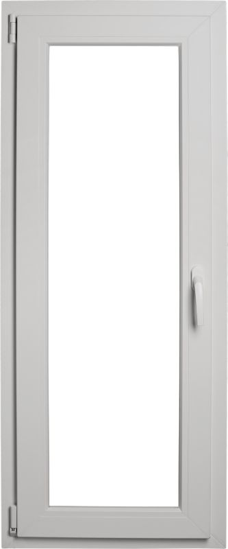 Okno PCV rozwierno-uchylne dwuszybowe 565 x 1135 mm lewe antracyt