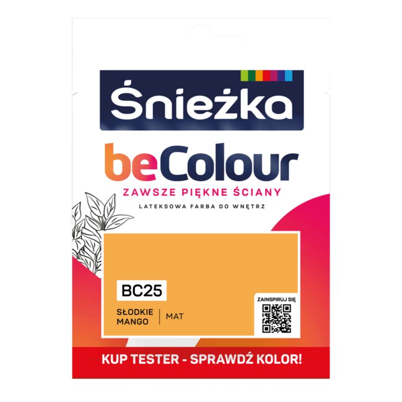 Tester farby Śnieżka Becolour słodkie mango 25 ml