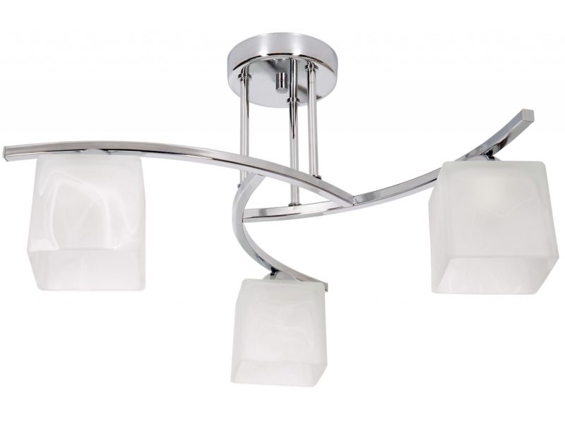 Lampa sufitowa wisząca Light Home LH Dasti 3x E27 60W srebrny 1szt.