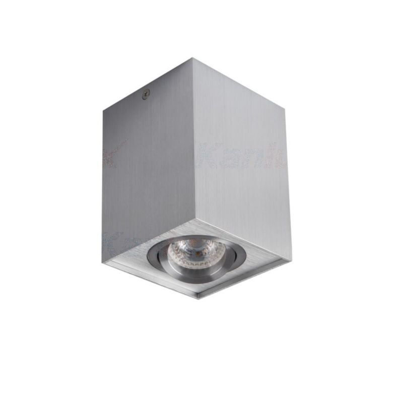 Reflektor sufitowy Kanlux Gord aluminiowy 1 x GU10 x 25W IP20 wym: 10 x 10 cm - 1 szt.