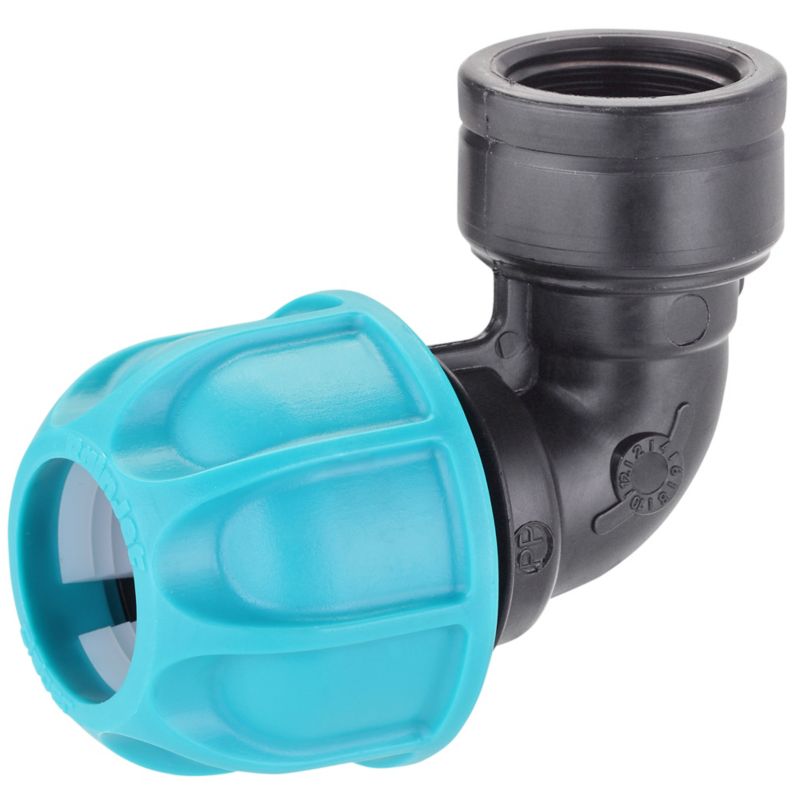 Kolanko rury 25 mm z gwintem wewnętrznym 3/4''