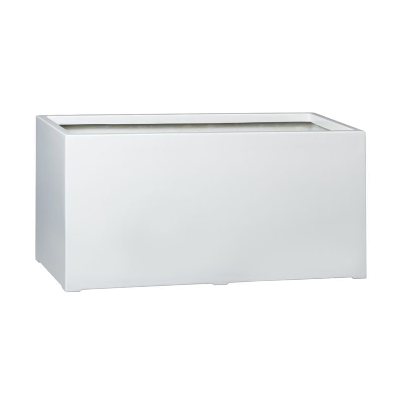 Doniczka Zadora Z Włókna Szklanego Na Taras Do Domu D913F biały Połysk 1 szt