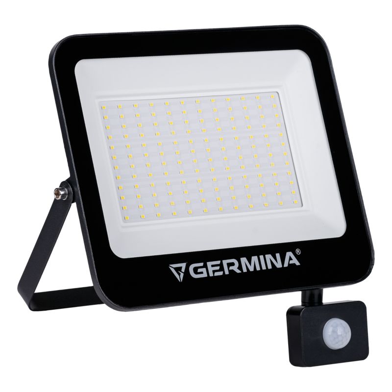 Naświetlacz LED Germina 100W z czujnikiem ruchu IP65 6400k 1szt.