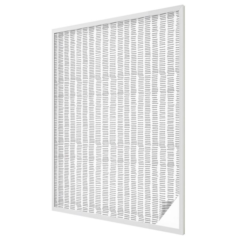 Witraż na Folii Samoprzylepnej Wallfluent 100x146 cm Folia Mrożona Dekoracyjna Szare linie wzór minimalistyczny 1 rol.