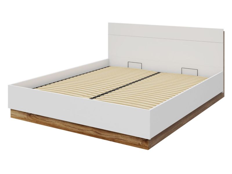 Łóżko MIRJAN 24 Dentro DT-02 180x200 biały / dąb stirling 1 szt.