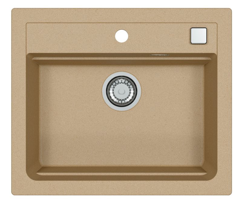 Zlewozmywak granitowy Alveus Atrox 30 kol. 55 beż (59x5cm0) 1-komorowy 1szt.