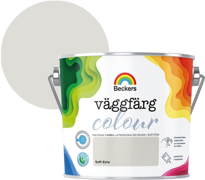 Farba kolorowa Beckers Vaggfarg Colour soft ecru 2,5 l
