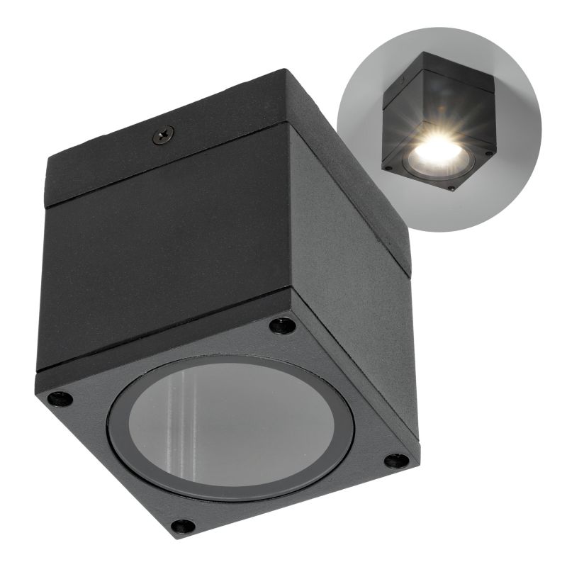 Lampa ogrodowa Kobi 1xGU10 IP54 czarna 1szt.