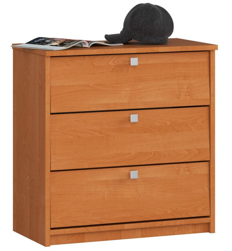 Szafka na buty Akord Mini Olcha 60 cm 3 drzwi kolor Olcha mat 3 półki 60x31x62 cm 1 szt.