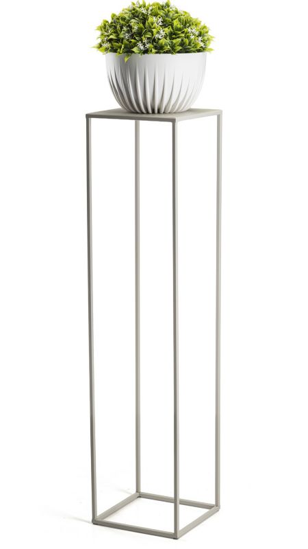 Kwietnik Dąstal Metalowy Kremowy 24x100 cm 1 szt.