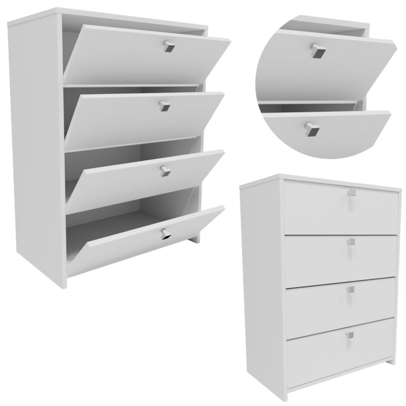 Szafka na buty Matkam RUB460 regał biały 1 szt.