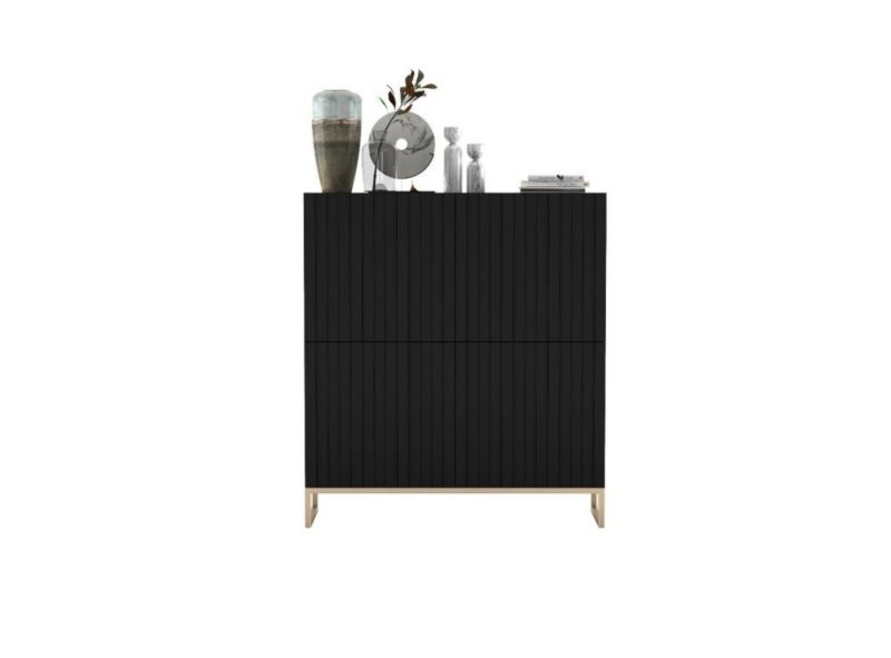 Komoda Meble Lindner TAL 4D 112 czarna mat 1 szt.