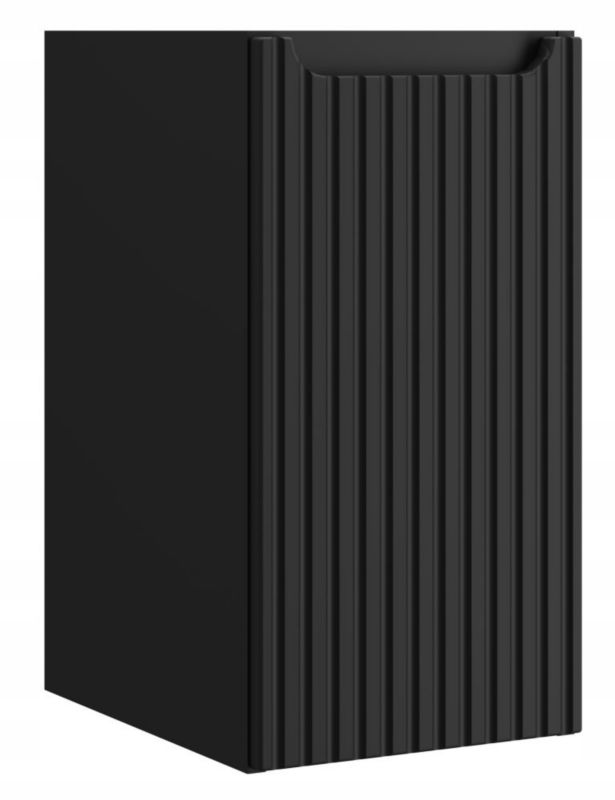 Szafka podblatowa Furnidea Nova Black czarna wisząca 30 cm ryflowana 1 szt.