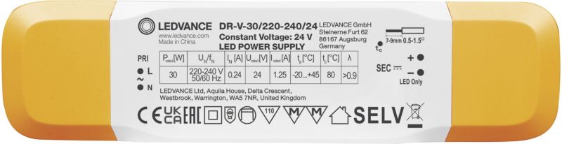 Zasilacz LED Ledvance 30 W 220 - 240 V 24 V