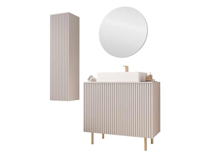 Meble łazienkowe MIRJAN 24 Nubia II kaszmir 1 kpl.