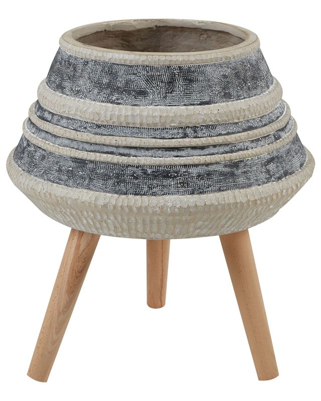 Doniczka na nóżkach Athaea Ceramika Beżowy 1 szt.