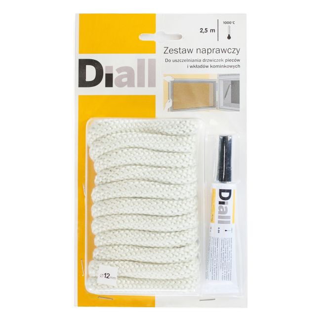 Zestaw naprawczy Diall sznur 12 x 240 mm + klej 28 g