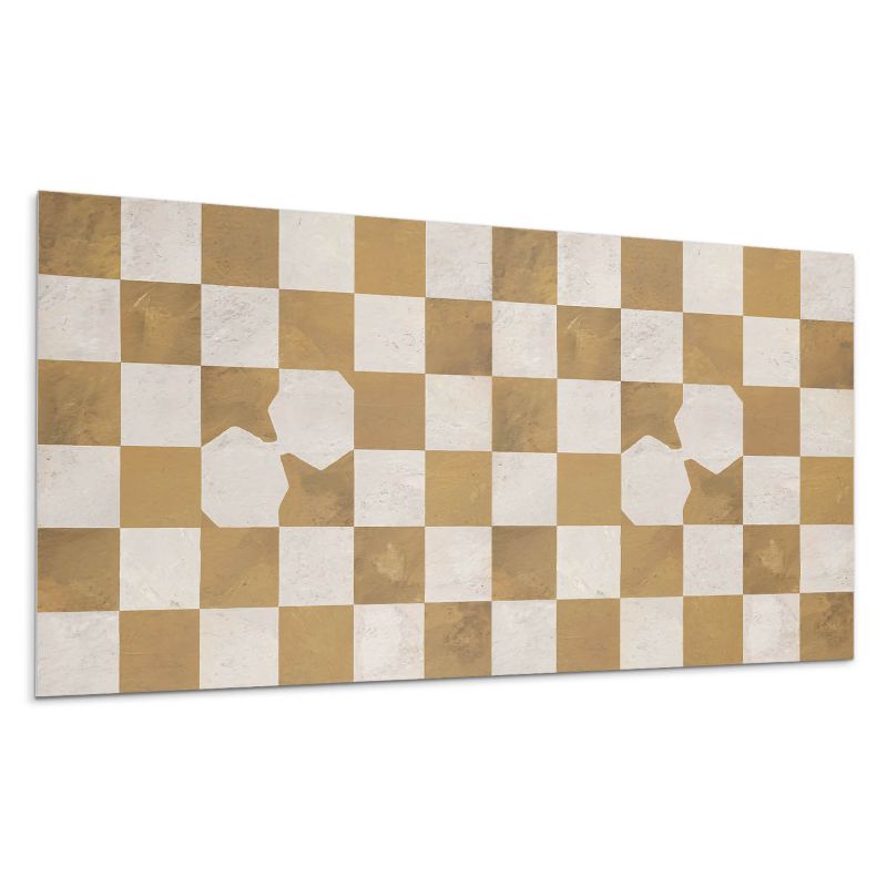 Panel samoprzylepny Wallfluent 100x50 cm Dynamiczny motyw szachownicy 1 szt.