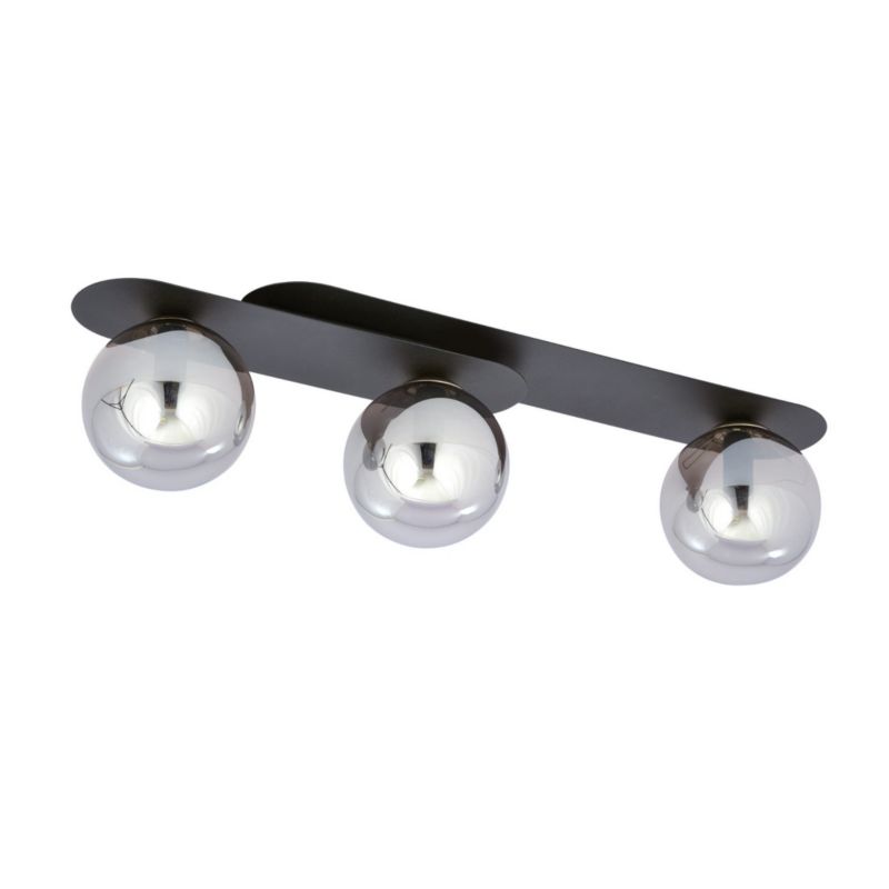 Lampa sufitowa Emibig Plaza czarno-grafitowa wym: 18 x 70 cm 3xE14 x 10W 1 szt.